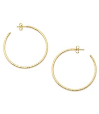 James Avery Classic 14K Gold Hammered Hoop Earrings, Large