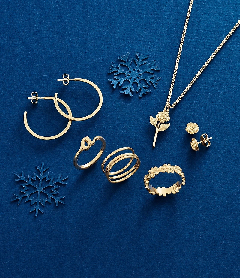 James Avery Classic 14K Gold Hammered Hoop Earrings, Large