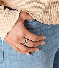 James Avery Connected Paw Prints Novelty Band Ring