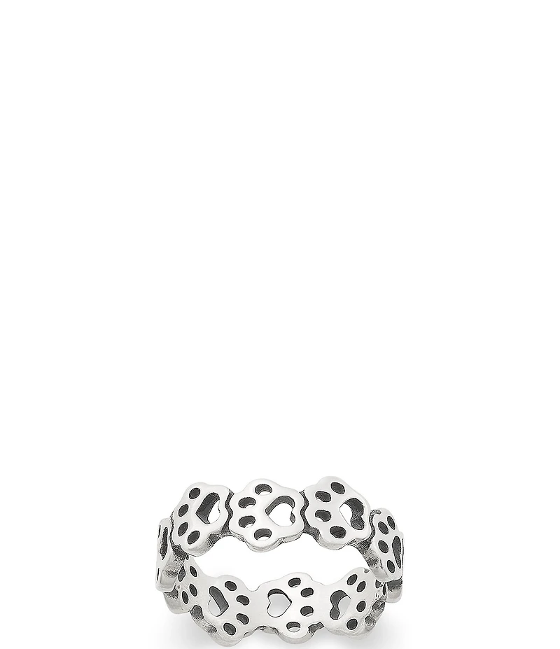 James Avery Connected Paw Prints Novelty Band Ring