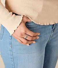 James Avery Connected Paw Prints Novelty Band Ring