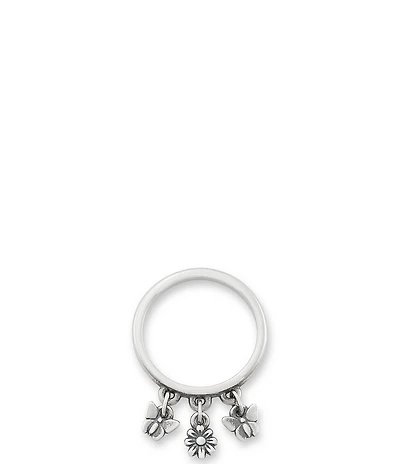 James Avery Daisy and Butterflies Dangle Band Ring