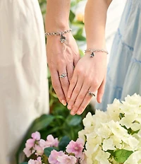 James Avery Daisy and Butterflies Dangle Band Ring