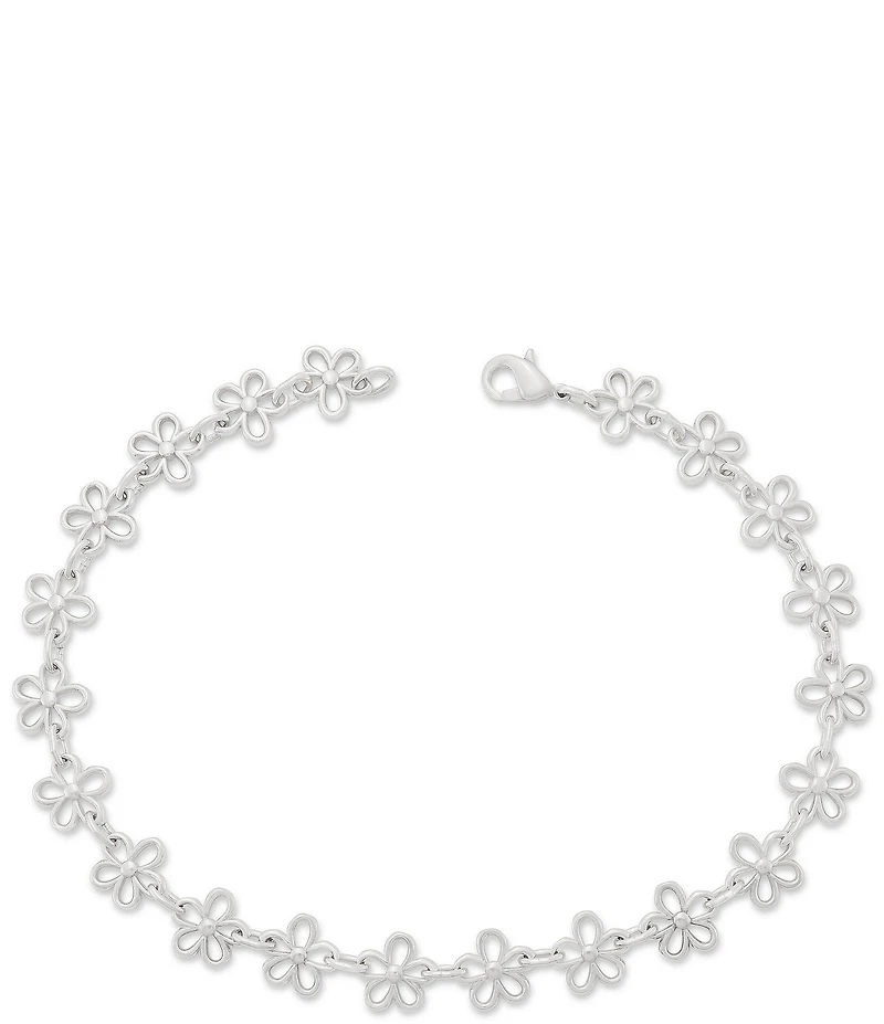 James Avery Daisy Sterling Silver Charm Anklet