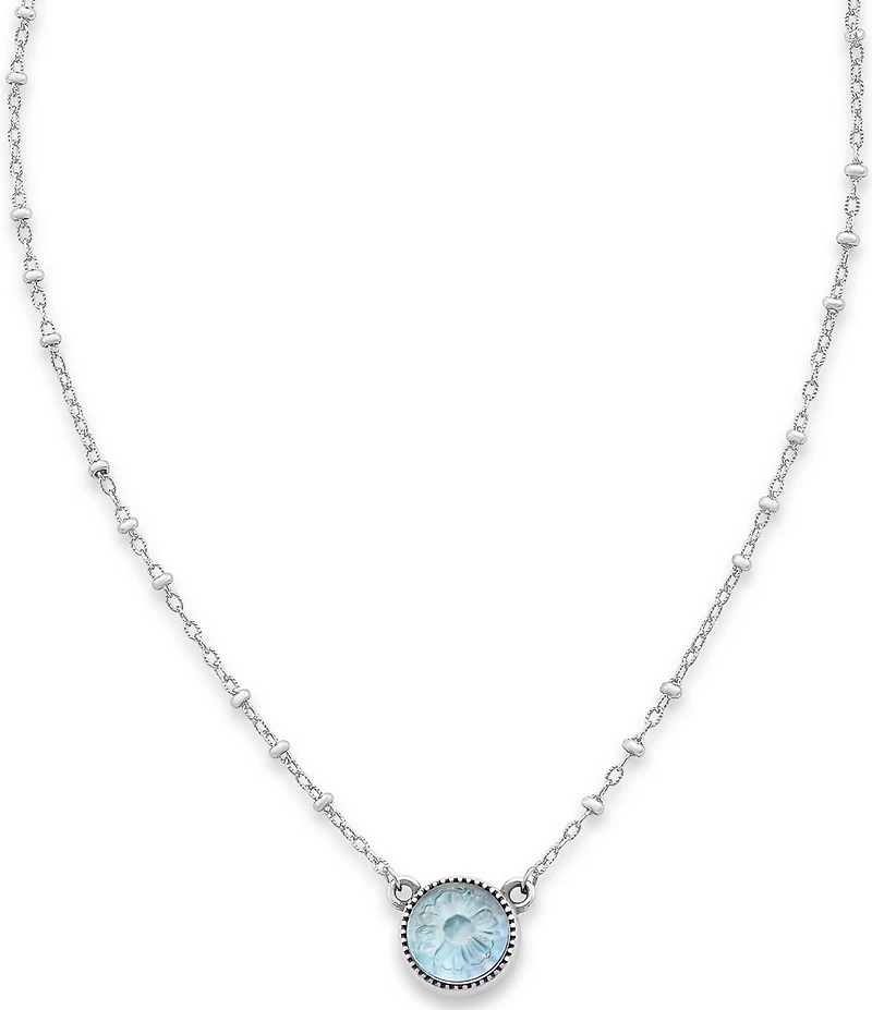 James Avery Daisy Sculpted Lab-Created Gemstone Necklace