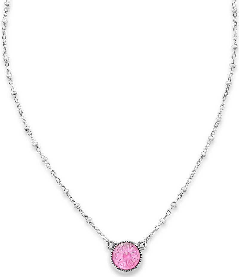 James Avery Daisy Sculpted Lab-Created Gemstone Necklace