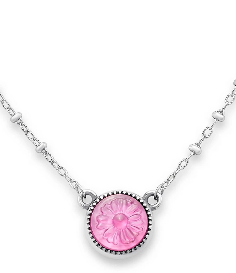 James Avery Daisy Sculpted Lab-Created Gemstone Necklace