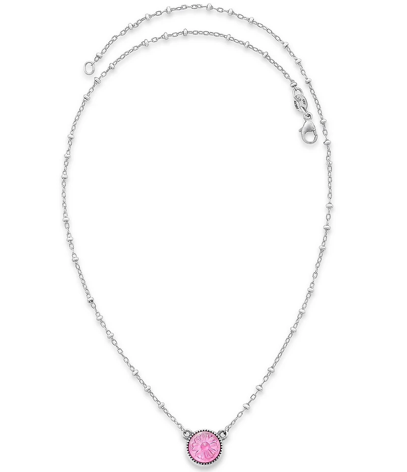 James Avery Daisy Sculpted Lab-Created Gemstone Necklace