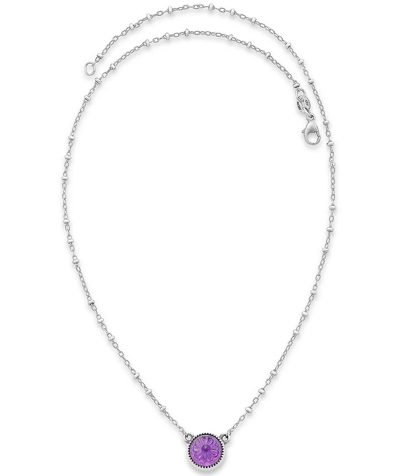 James Avery Daisy Sculpted Lab-Created Gemstone Necklace
