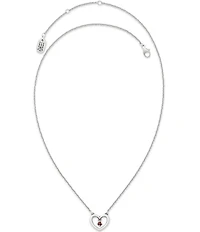 James Avery Dancing Gemstone Heart Short Pendant Necklace