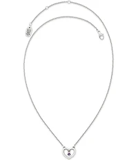 James Avery Dancing Gemstone Heart Short Pendant Necklace