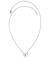 James Avery Dancing Gemstone Heart Short Pendant Necklace