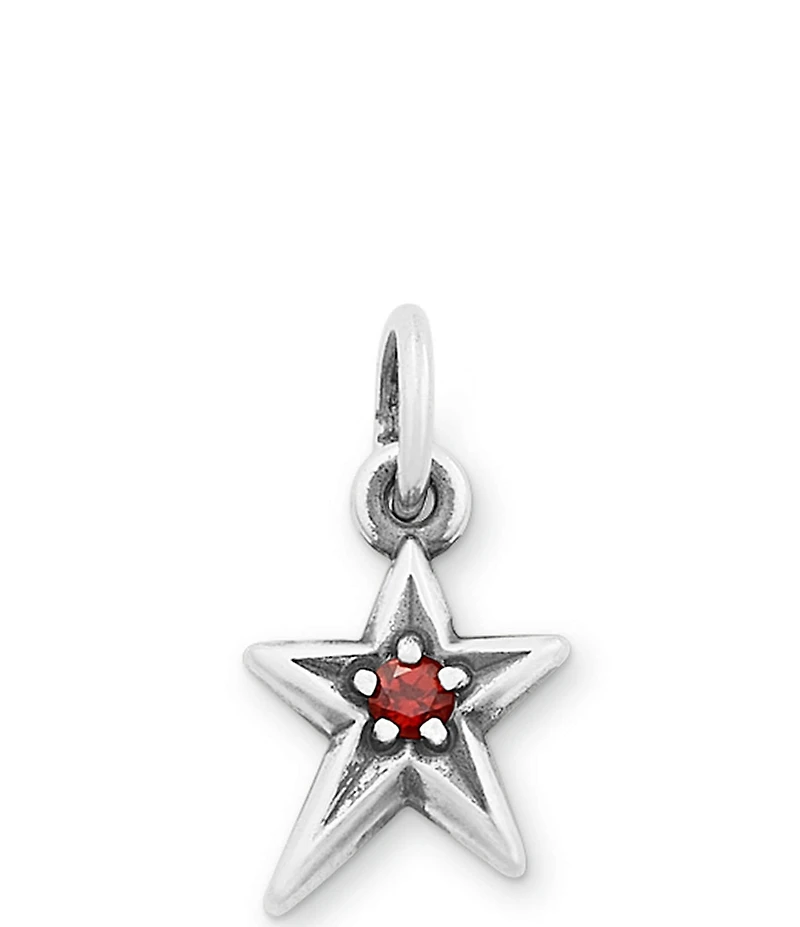 James Avery Birthstone Shining Star Pendant Charm
