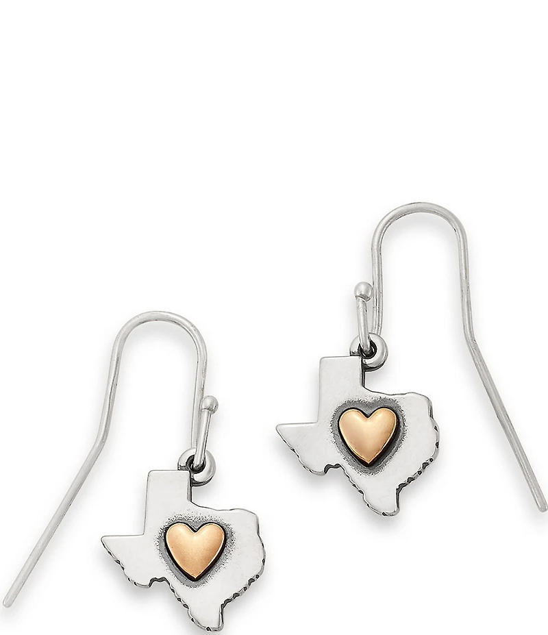James Avery Deep in the Heart of Texas Drop Earrings