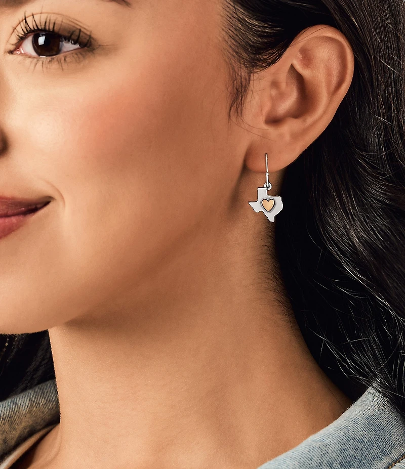 James Avery Deep in the Heart of Texas Drop Earrings