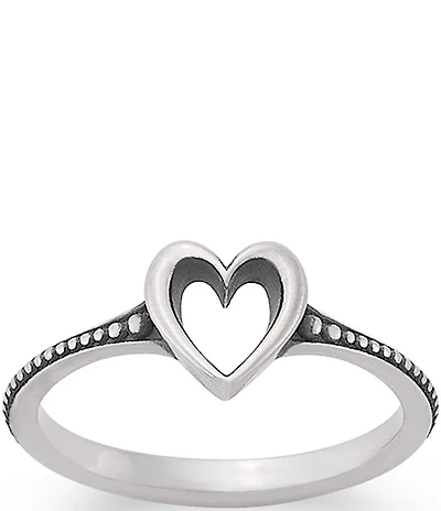 James Avery Delicate Beaded Heart Ring
