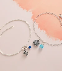 James Avery Delicate Connected Hearts Chain Anklet