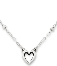 James Avery Delicate Heart Beaded Short Pendant Necklace