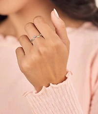 James Avery Delicate Heart Crown Stacker Ring