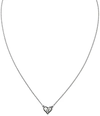 James Avery Short Delicate Heart Initial Necklace
