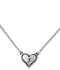 James Avery Short Delicate Heart Initial Necklace