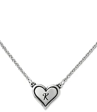 James Avery Short Delicate Heart Initial Necklace