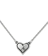 James Avery Short Delicate Heart Initial Necklace
