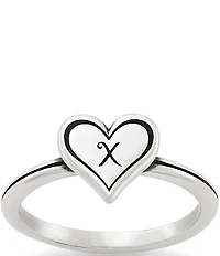 James Avery Delicate Heart Initial Ring