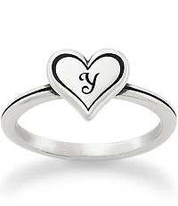 James Avery Delicate Heart Initial Ring