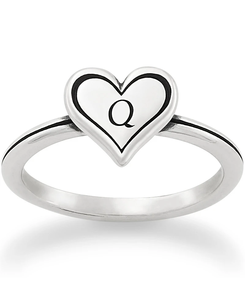 James Avery Delicate Heart Initial Ring