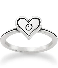 James Avery Delicate Heart Initial Ring