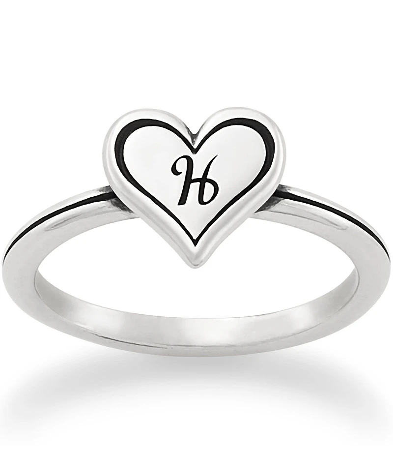 James Avery Delicate Heart Initial Ring
