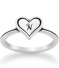 James Avery Delicate Heart Initial Ring