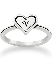 James Avery Delicate Heart Initial Ring