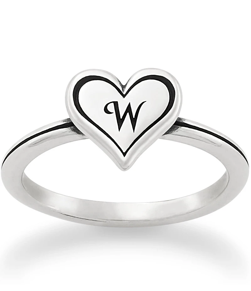 James Avery Delicate Heart Initial Ring