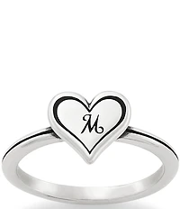 James Avery Delicate Heart Initial Ring