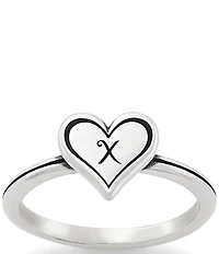 James Avery Delicate Heart Initial Ring