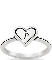 James Avery Delicate Heart Initial Ring