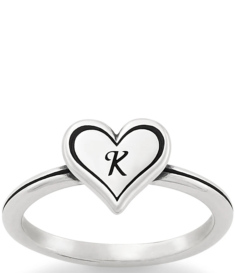 James Avery Delicate Heart Initial Ring