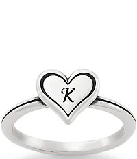 James Avery Delicate Heart Initial Ring
