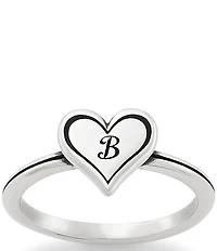 James Avery Delicate Heart Initial Ring