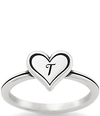 James Avery Delicate Heart Initial Ring