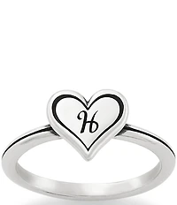 James Avery Delicate Heart Initial Ring