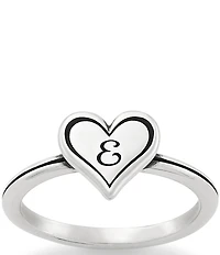 James Avery Delicate Heart Initial Ring