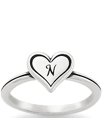 James Avery Delicate Heart Initial Ring