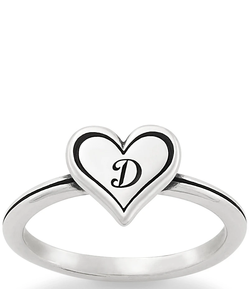 James Avery Delicate Heart Initial Ring