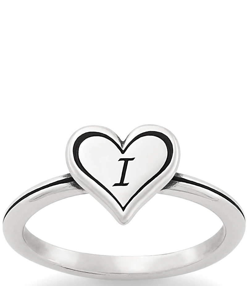 James Avery Delicate Heart Initial Ring