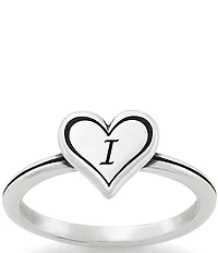 James Avery Delicate Heart Initial Ring