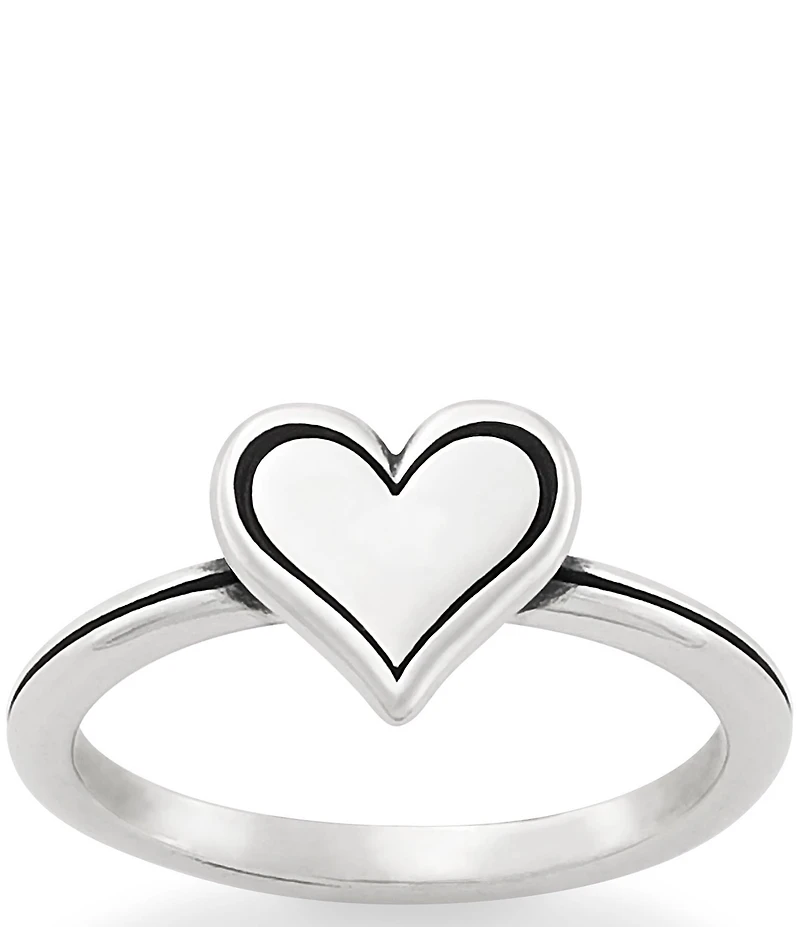 James Avery Delicate Heart Initial Ring