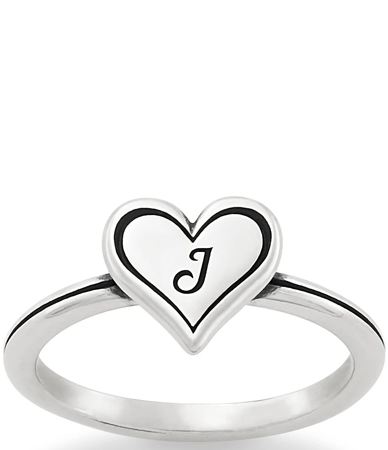 James Avery Delicate Heart Initial Ring